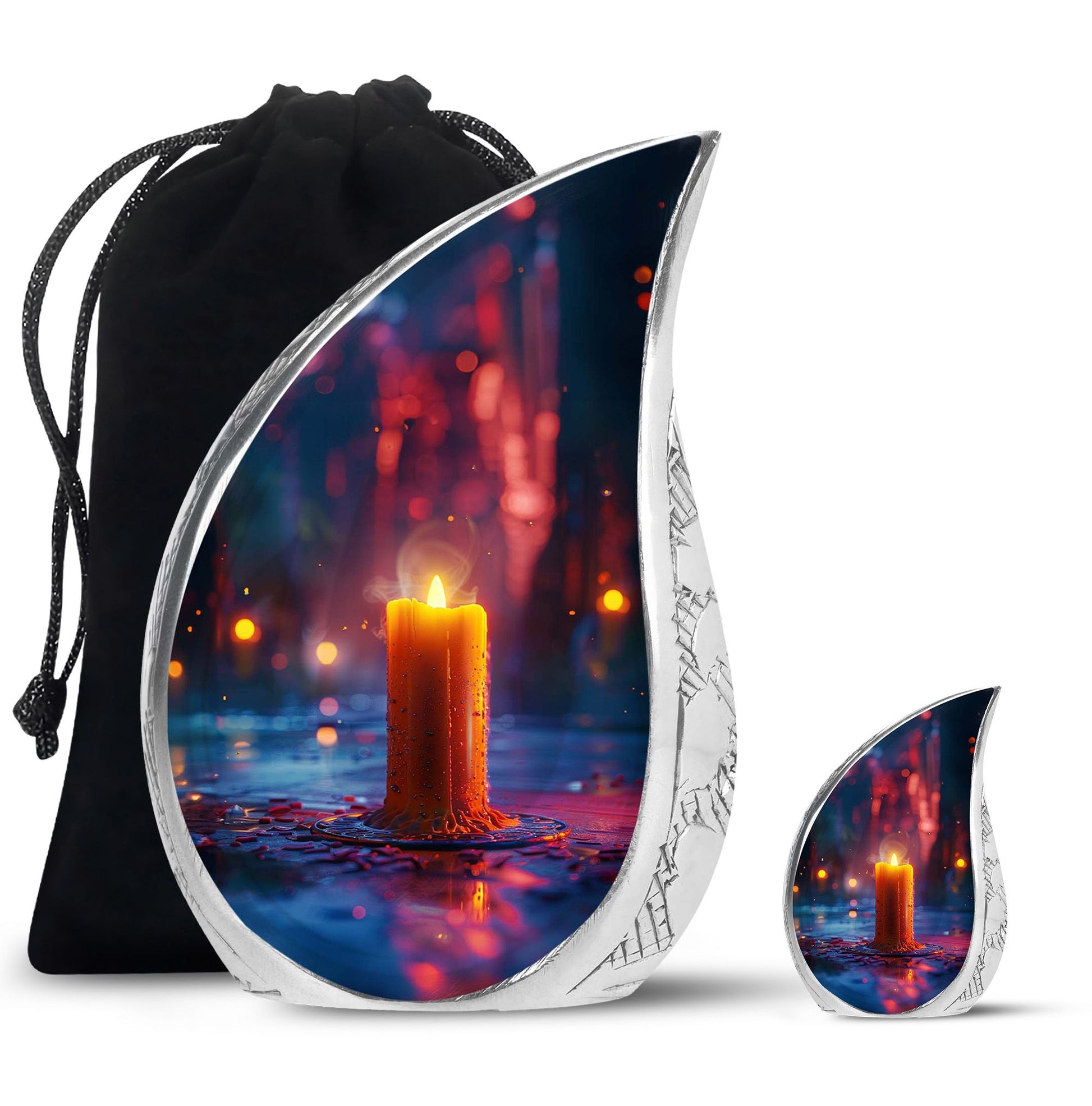 Candlelight Memorial Tribute Urn For Men - Majestic Ashes Memorial Urns