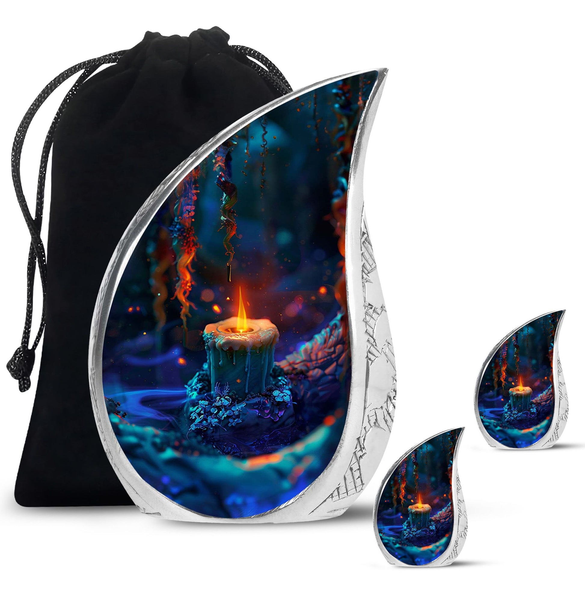 Mystic Flame Candle Urn For Women - Candle Large Urn For Human Ashes