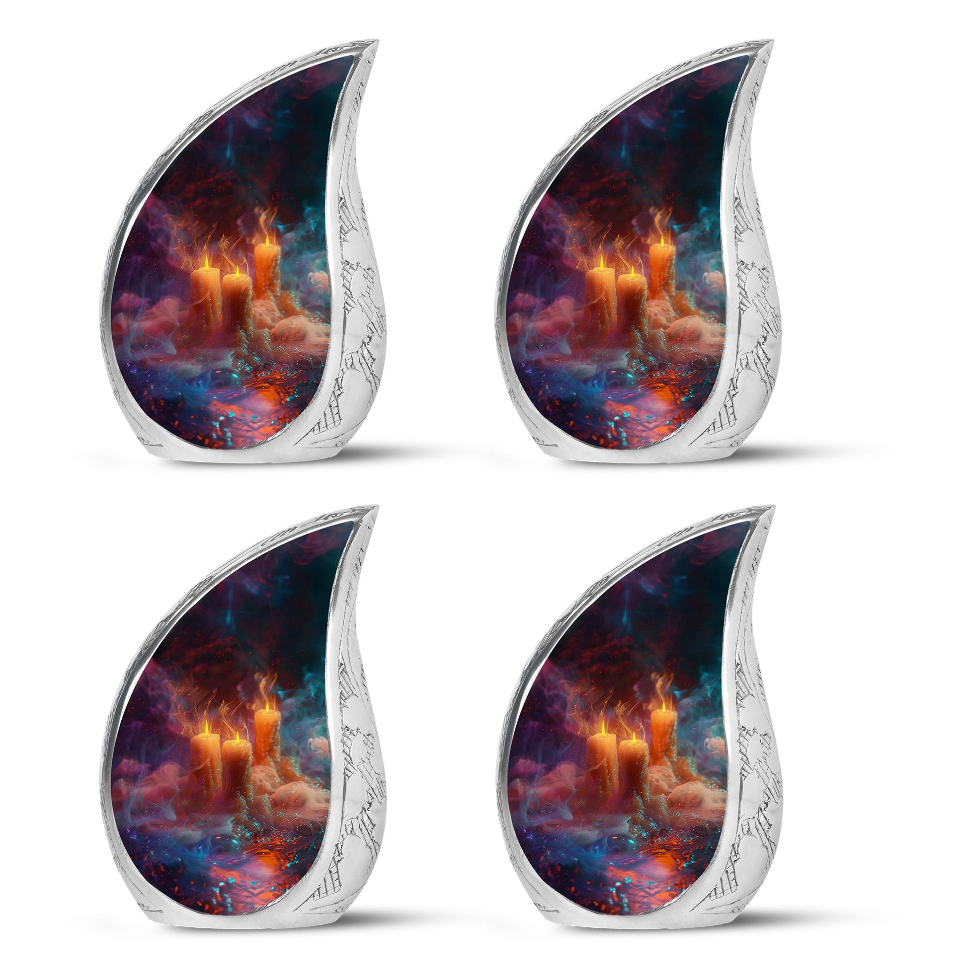 Mystic Vapor Candle Urn - Cosmic Candle Urn Large Memorial For Ashes