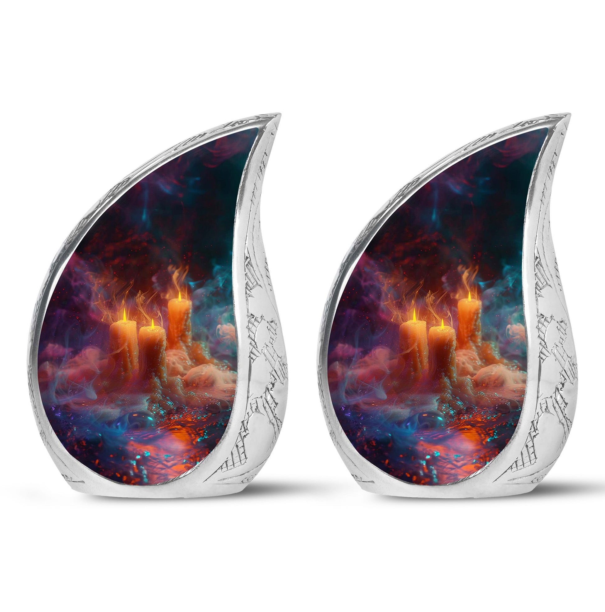 Mystic Vapor Candle Urn - Cosmic Candle Urn Large Memorial For Ashes