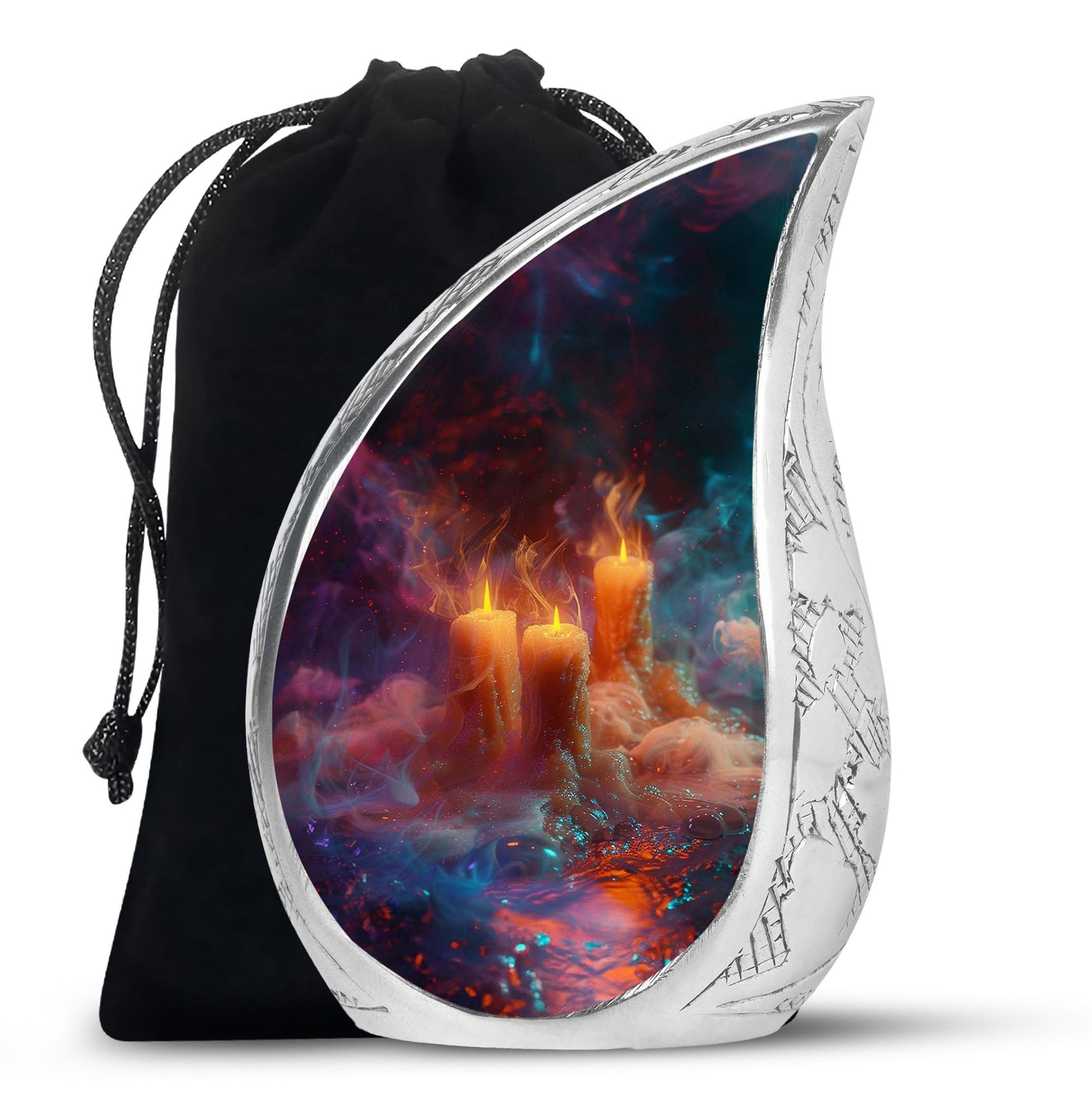 Mystic Vapor Candle Urn - Cosmic Candle Urn Large Memorial For Ashes