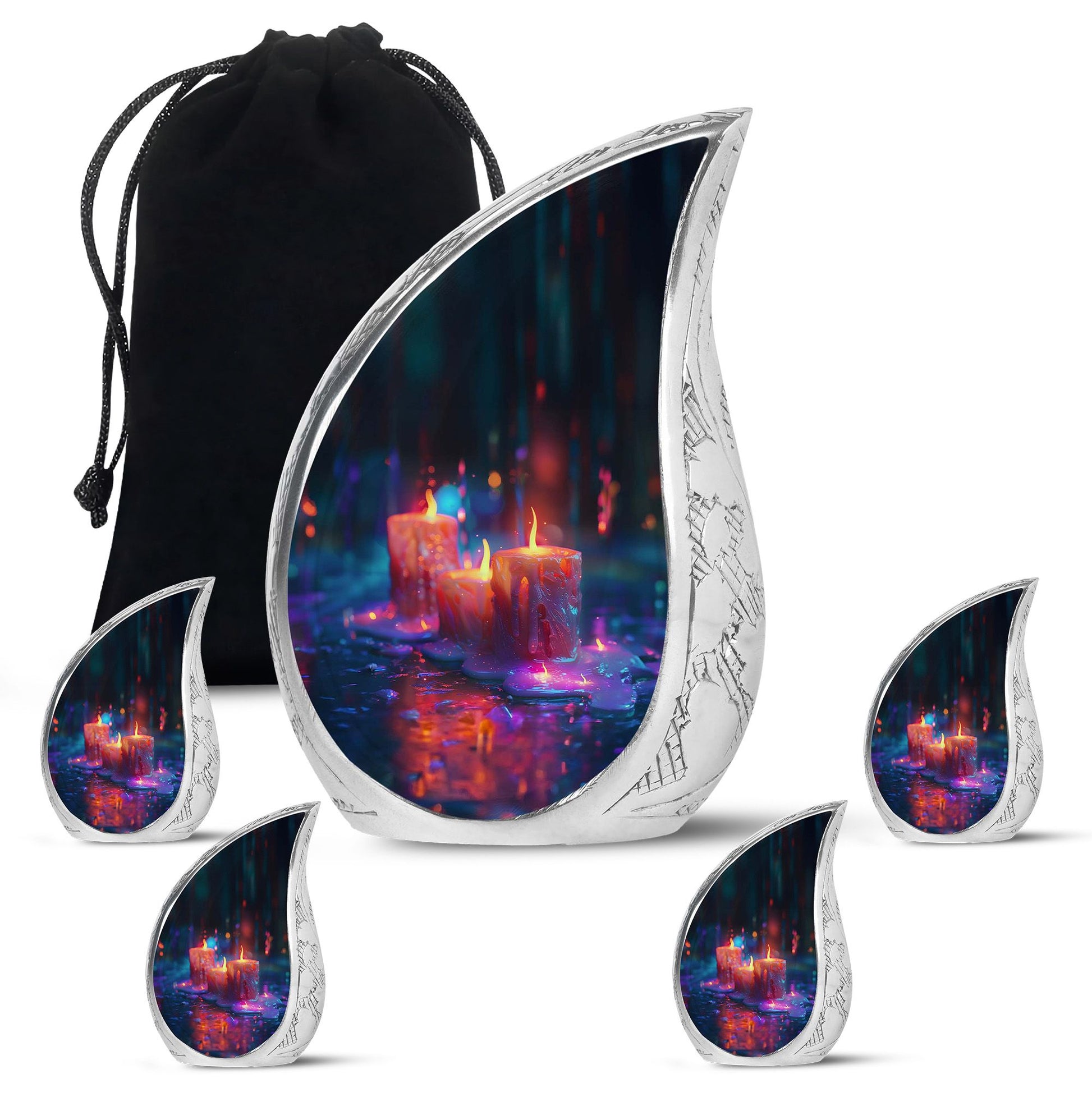 Candlelight Tribute Urn - Candle Urn Memorial for Adult Male & Female