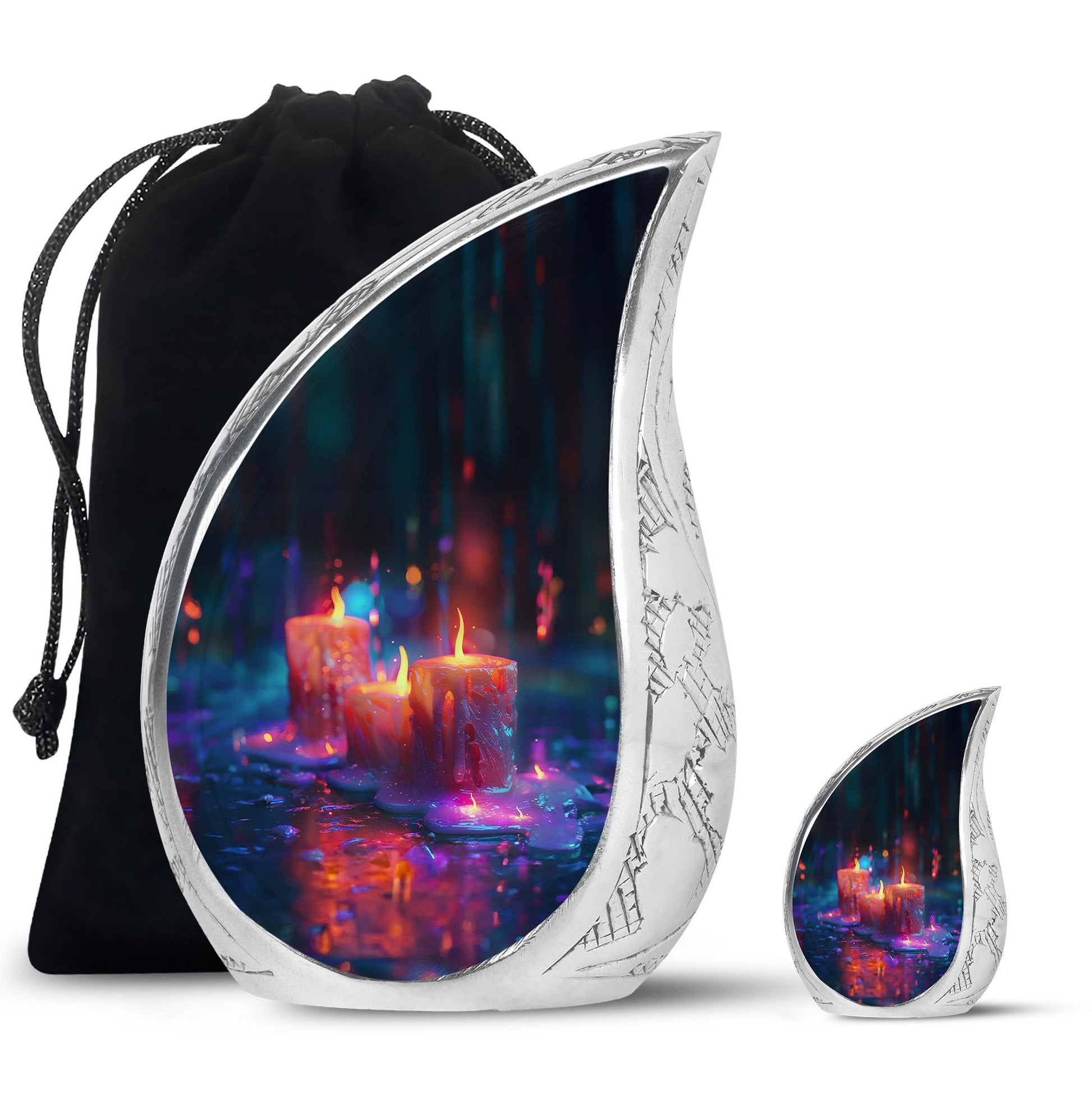 Candlelight Tribute Urn - Candle Urn Memorial for Adult Male & Female