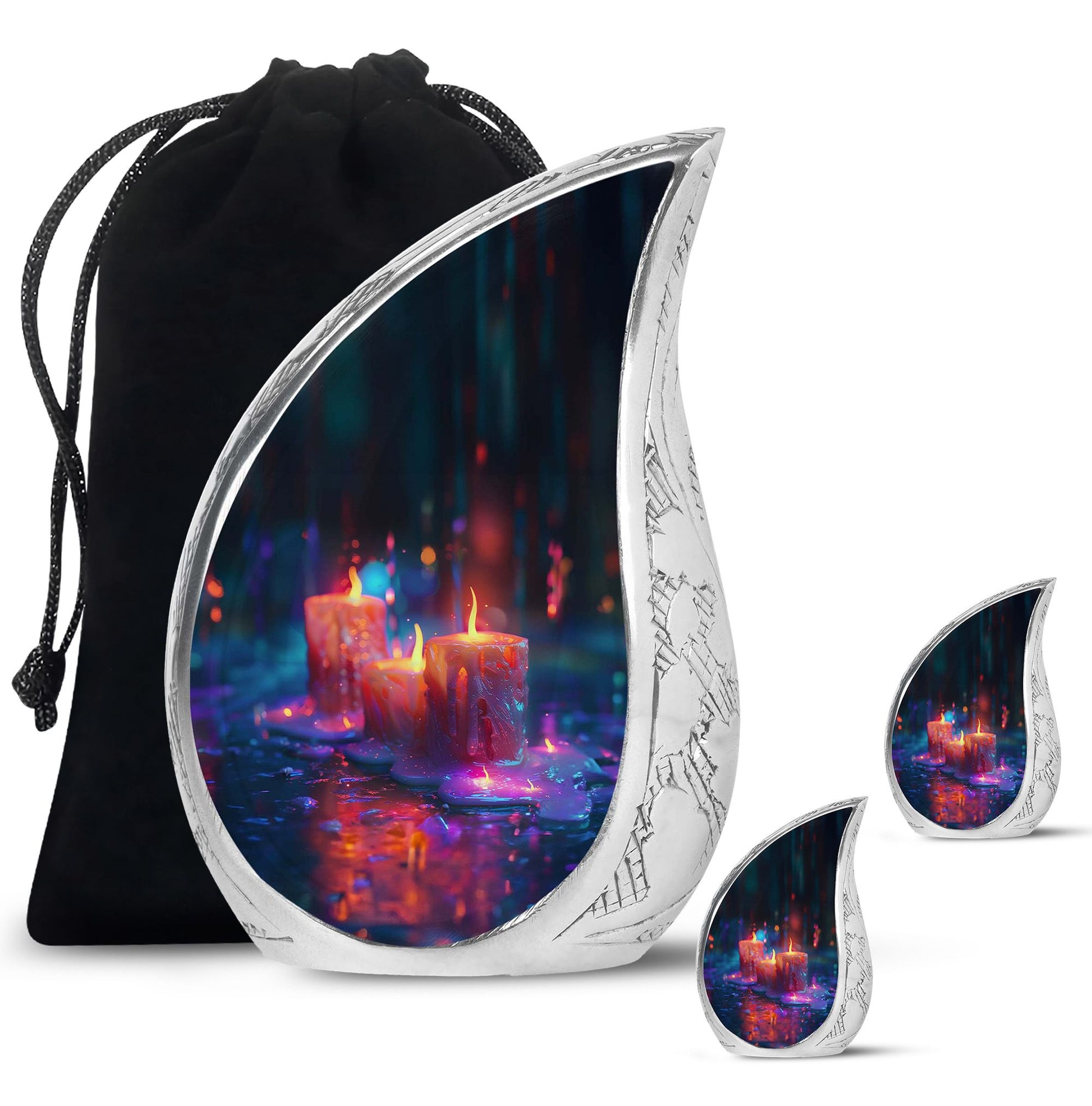 Candlelight Tribute Urn - Candle Urn Memorial for Adult Male & Female