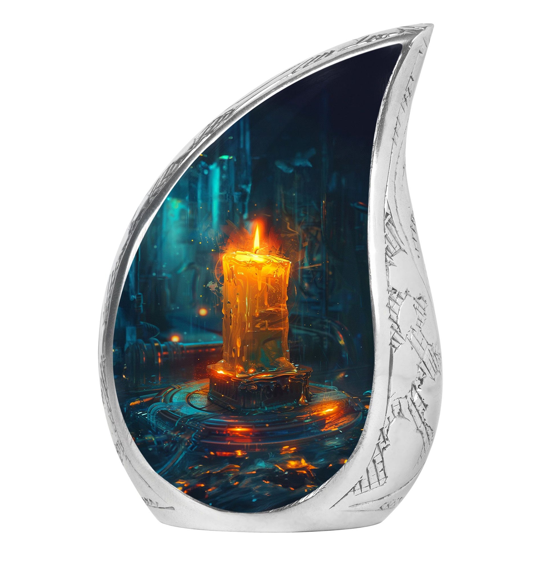 Flaming Candle Urns For Loved Ones - Magical Cremation Ashes Large Urn