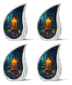 Flaming Candle Urns For Loved Ones - Magical Cremation Ashes Large Urn