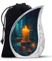 Flaming Candle Urns For Loved Ones - Magical Cremation Ashes Large Urn