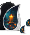 Flaming Candle Urns For Loved Ones - Magical Cremation Ashes Large Urn
