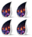 Mystically Glowing Candle Urns - Large Memorial Urns For Ashes