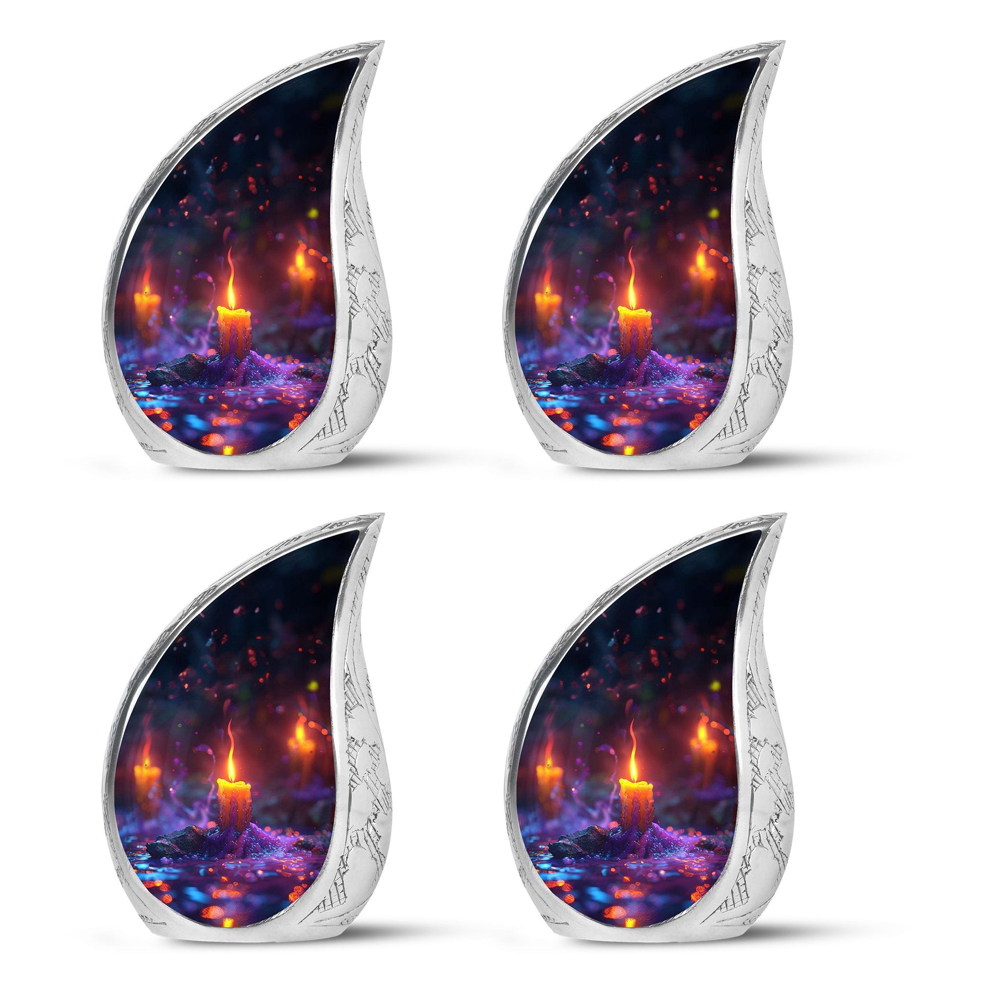 Mystically Glowing Candle Urns - Large Memorial Urns For Ashes
