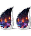 Mystically Glowing Candle Urns - Large Memorial Urns For Ashes