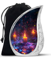 Mystically Glowing Candle Urns - Large Memorial Urns For Ashes