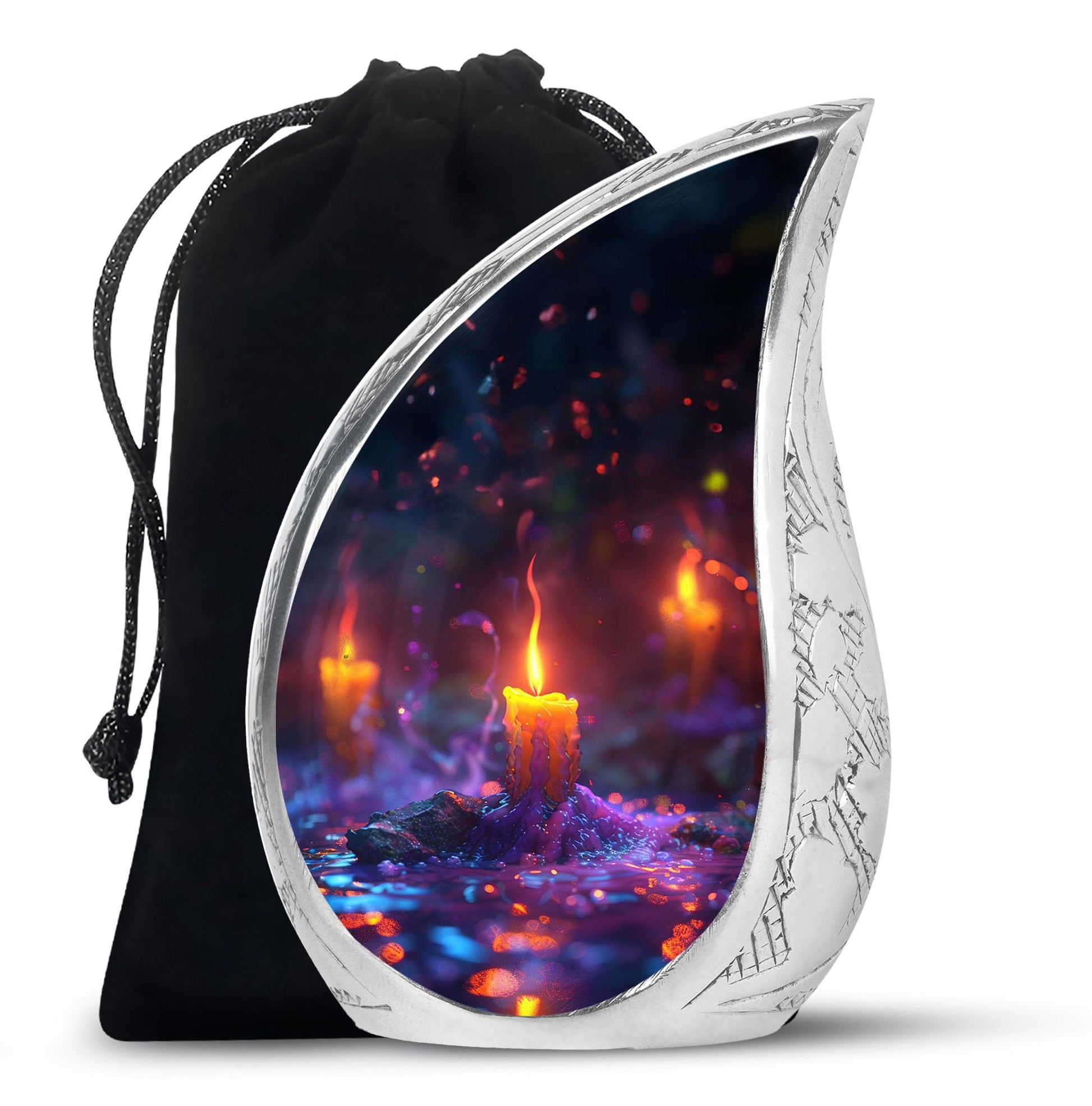 Mystically Glowing Candle Urns - Large Memorial Urns For Ashes