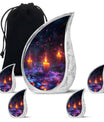 Mystically Glowing Candle Urns - Large Memorial Urns For Ashes