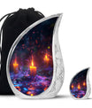 Mystically Glowing Candle Urns - Large Memorial Urns For Ashes