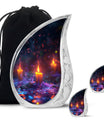 Mystically Glowing Candle Urns - Large Memorial Urns For Ashes