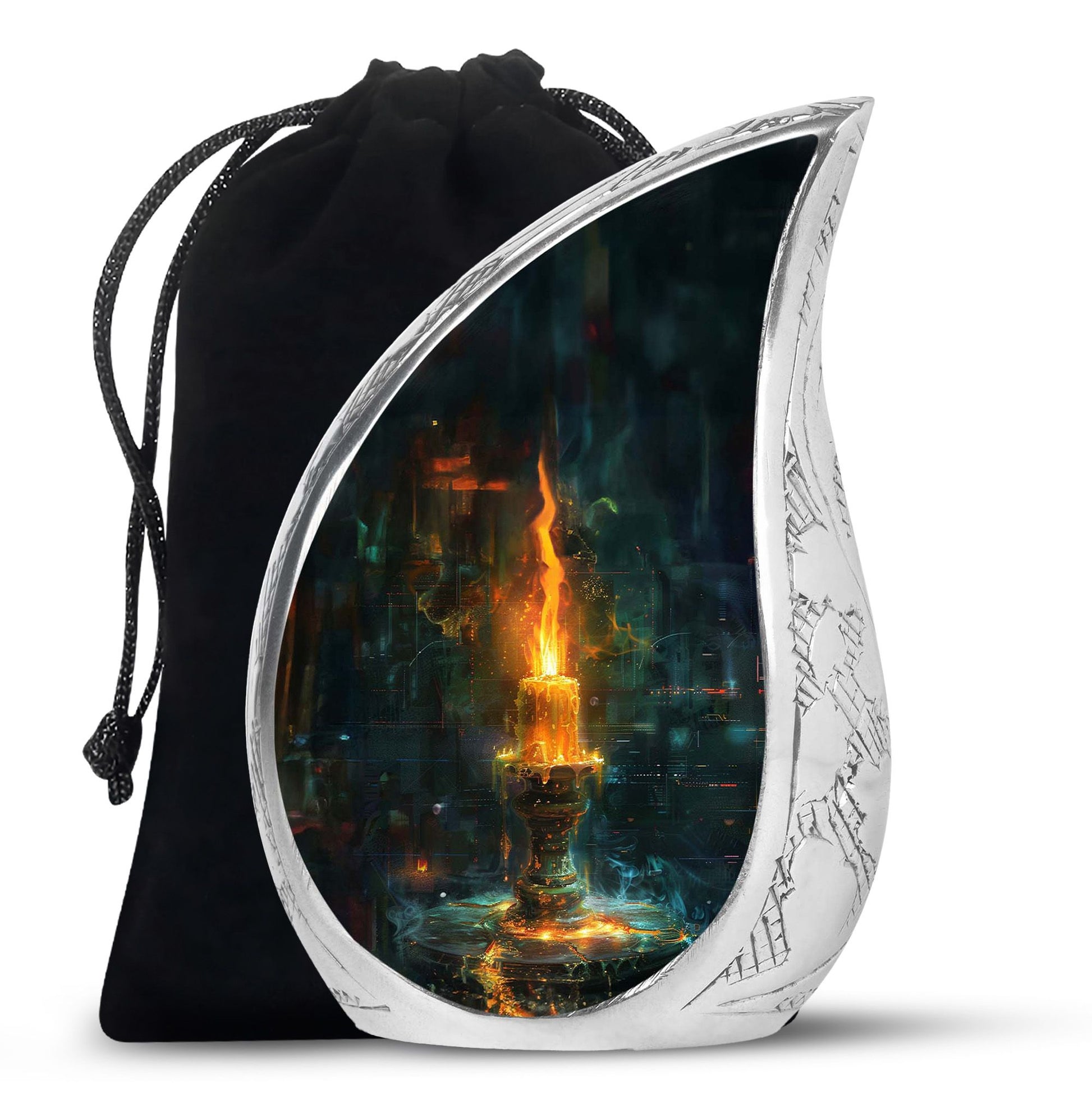 Mystical Candle Urn For Tribute - Candle Cremation Ashes Keepsake