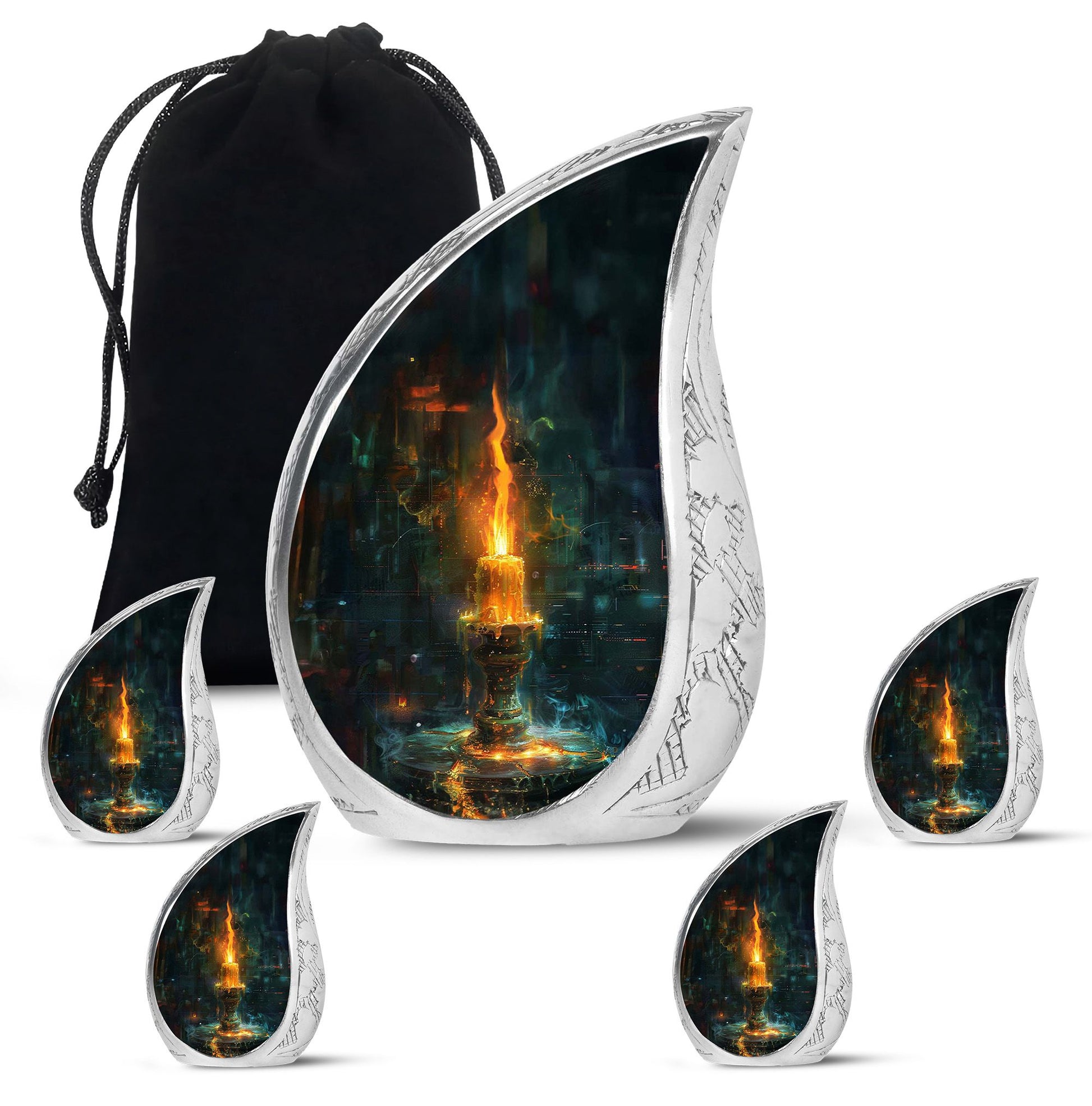 Mystical Candle Urn For Tribute - Candle Cremation Ashes Keepsake