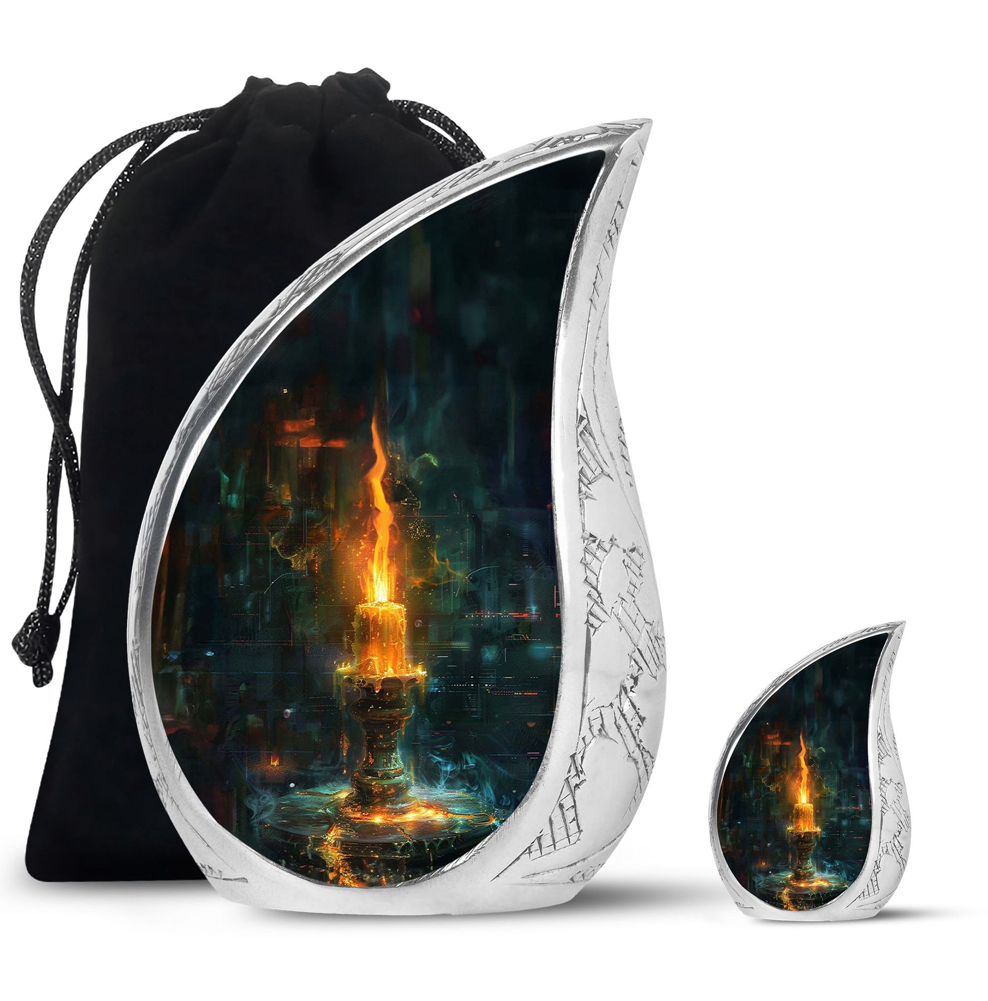 Mystical Candle Urn For Tribute - Candle Cremation Ashes Keepsake