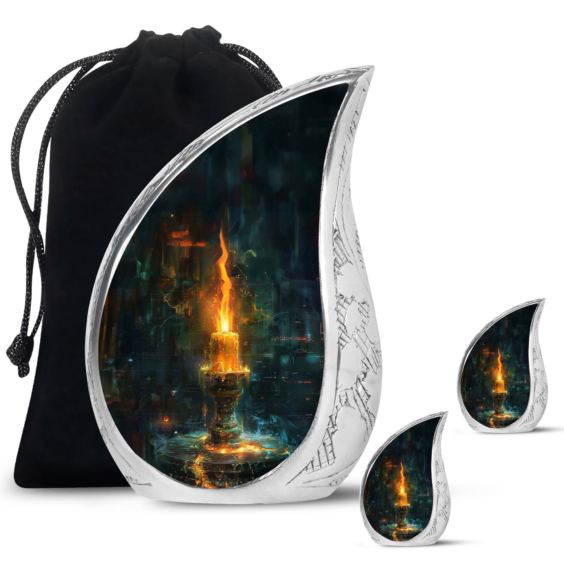 Mystical Candle Urn For Tribute - Candle Cremation Ashes Keepsake