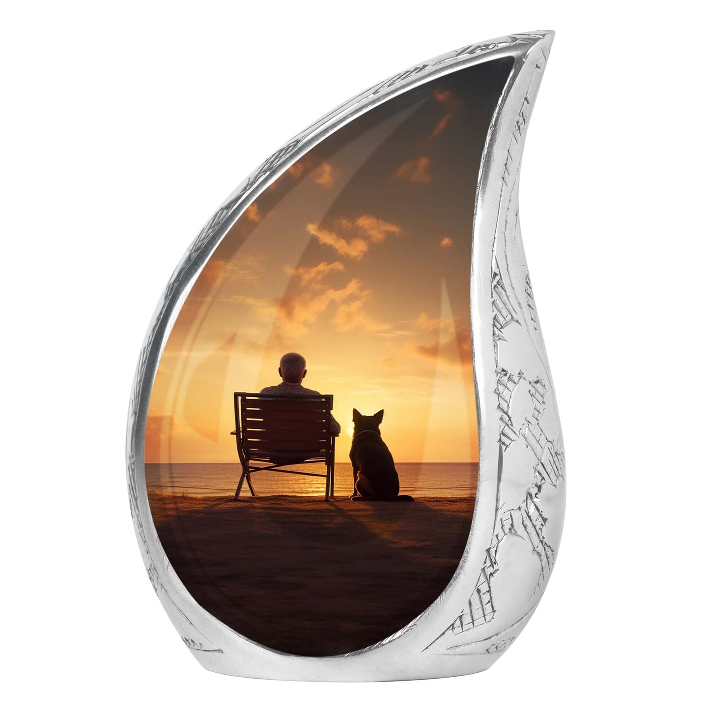 Personalized Pet Cremation Urn for Pet Ashes - 10-inch, 200 cu in - Yatskia