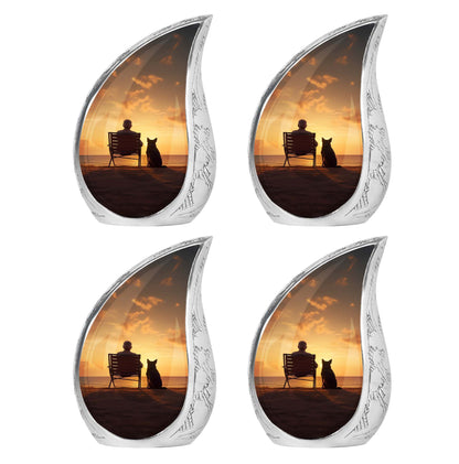 Personalized Pet Cremation Urn for Pet Ashes - 10-inch, 200 cu in - Yatskia