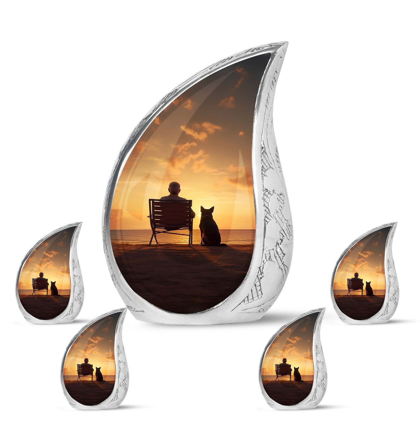 Personalized Pet Cremation Urn for Pet Ashes - 10-inch, 200 cu in - Yatskia