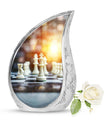 Chess Urn For Ashes For Women Memorial, Funeral Cremation Urn