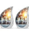 Chess Urn For Ashes For Women Memorial, Funeral Cremation Urn