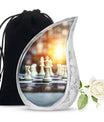 Chess Urn For Ashes For Women Memorial, Funeral Cremation Urn