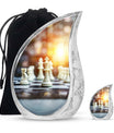 Chess Urn For Ashes For Women Memorial, Funeral Cremation Urn
