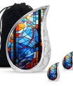Stained Glass Mini Urns For Human Ashes Memorial, Funeral Cremation Urn