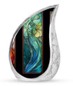 Stained Glass Urn For Ashes Memorial, Funeral Shape Urn