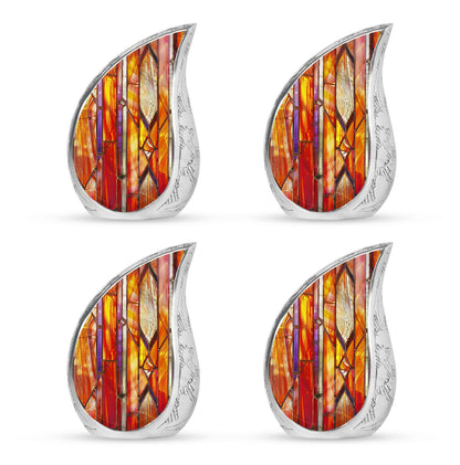 Stained Glass Ashes Keepsake Memorial, Funeral Cremation Urn