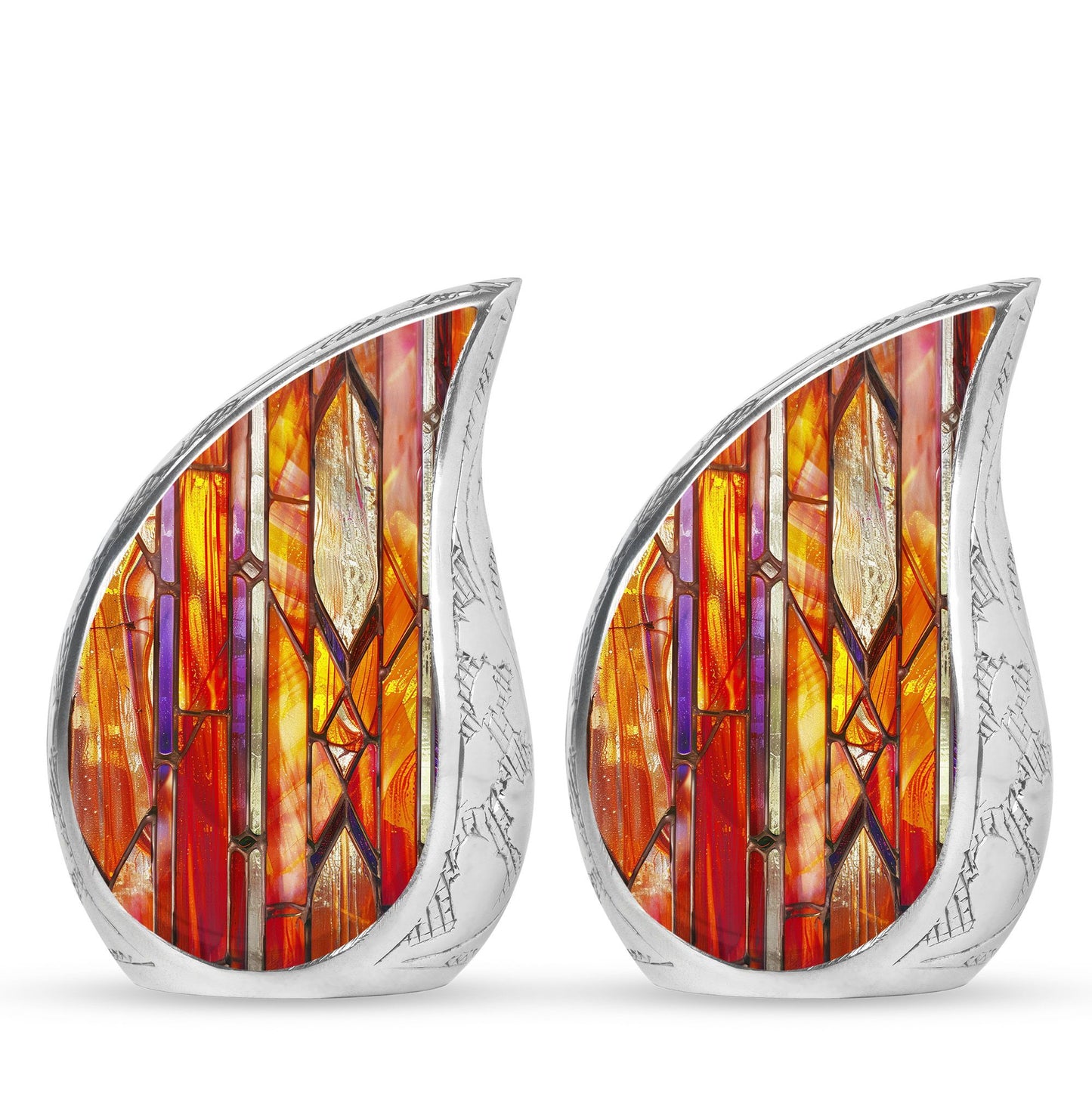 Stained Glass Ashes Keepsake Memorial, Funeral Cremation Urn