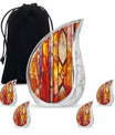 Stained Glass Ashes Keepsake Memorial, Funeral Cremation Urn