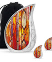 Stained Glass Ashes Keepsake Memorial, Funeral Cremation Urn