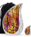 Stained Glass Cremation Urns Memorial, Funeral Shape Urn