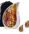 Stained Glass Cremation Urns Memorial, Funeral Shape Urn