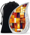 Stained Glass Cool Urn Ashes Memorial, Funeral Cremation Urn For Ashes