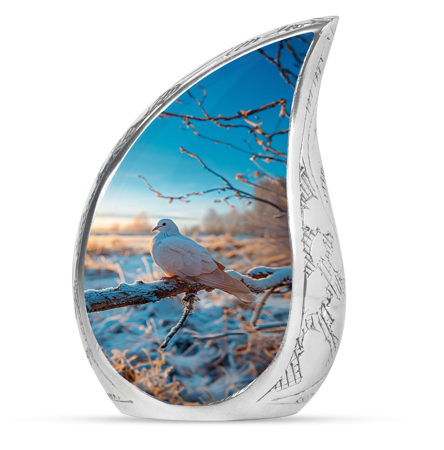 Personalized Bird Memorial Urn for Human Ashes - 10-inch, 200 cu in - Yatskia