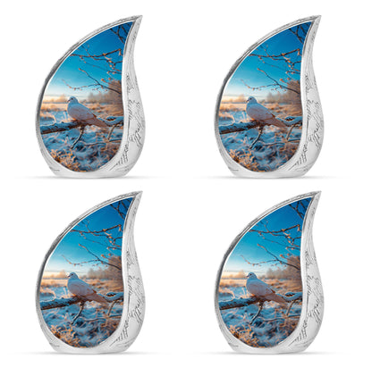 Personalized Bird Memorial Urn for Human Ashes - 10-inch, 200 cu in - Yatskia