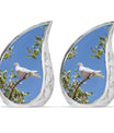 White Dove Ashes keepsake Urn For Mom - Large Memorial Urns For Women