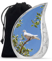 White Dove Ashes keepsake Urn For Mom - Large Memorial Urns For Women