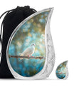 White Dove Burial Urns For Adult Human Ashes - Urns For Women