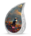 Artistic Puffin Bird Keepsake Urns - Colorful Floral Ashes Urn For Mom