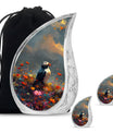 Artistic Puffin Bird Keepsake Urns - Colorful Floral Ashes Urn For Mom