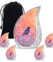 Solitary Bird Memorial Ashes Urn For Women - Pink Cremation Urn For Female