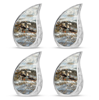 Personalized Bird Keepsake Urn for Dad - 10-inch, 200 cu in - Yatskia