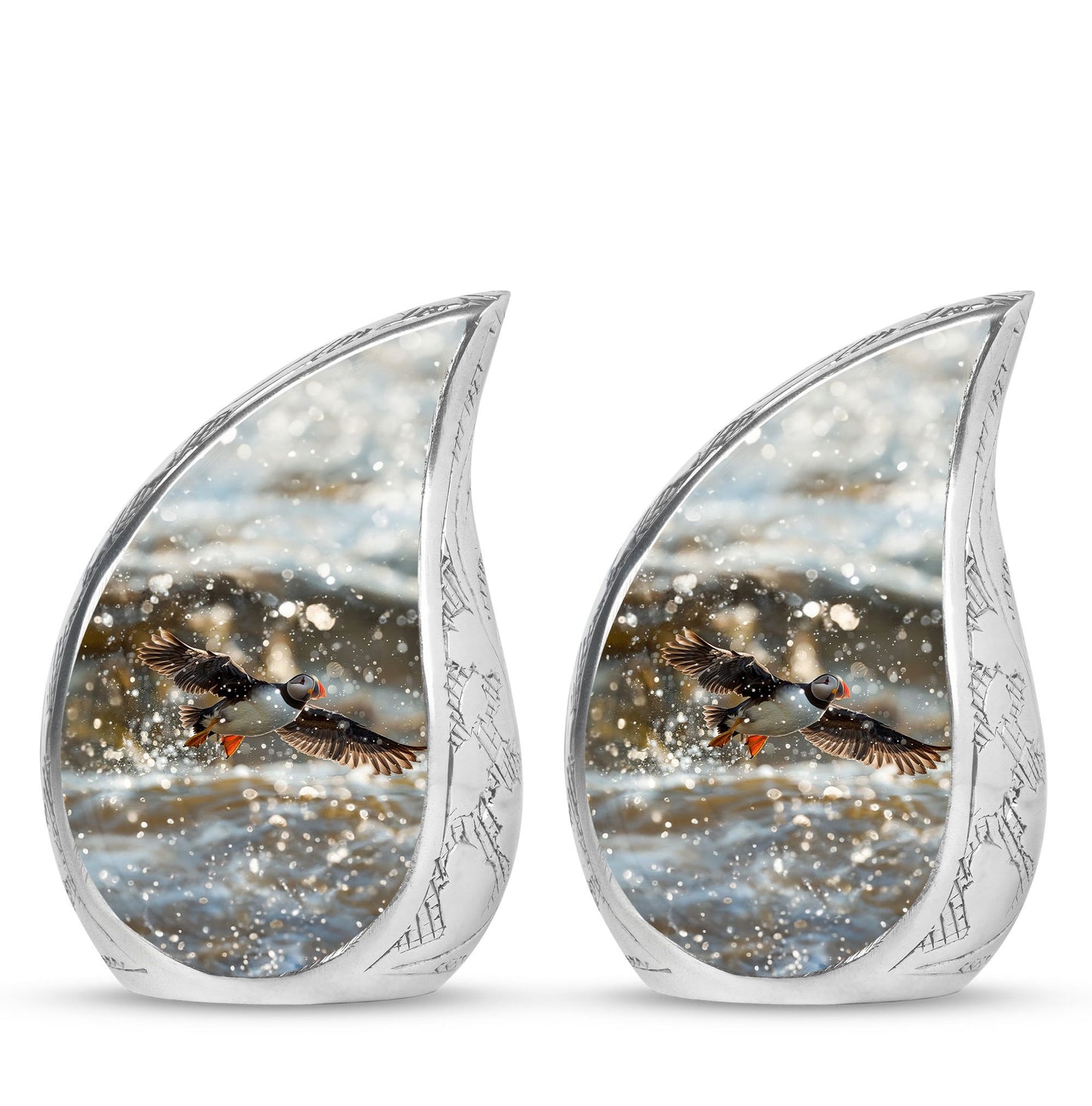 Personalized Bird Keepsake Urn for Dad - 10-inch, 200 cu in - Yatskia